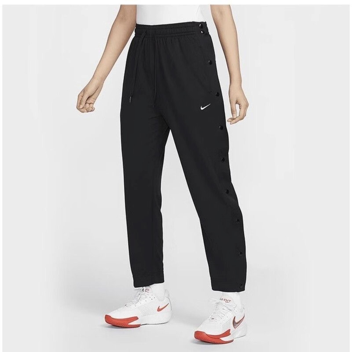 NIKE/耐克DRI-FIT女子透气运动宽松速干排扣篮球长裤FV8478-010