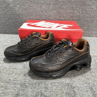 Nike耐克 SHOX RIDE 2男女复古黑铜气柱运动休闲跑步鞋HV4447-010