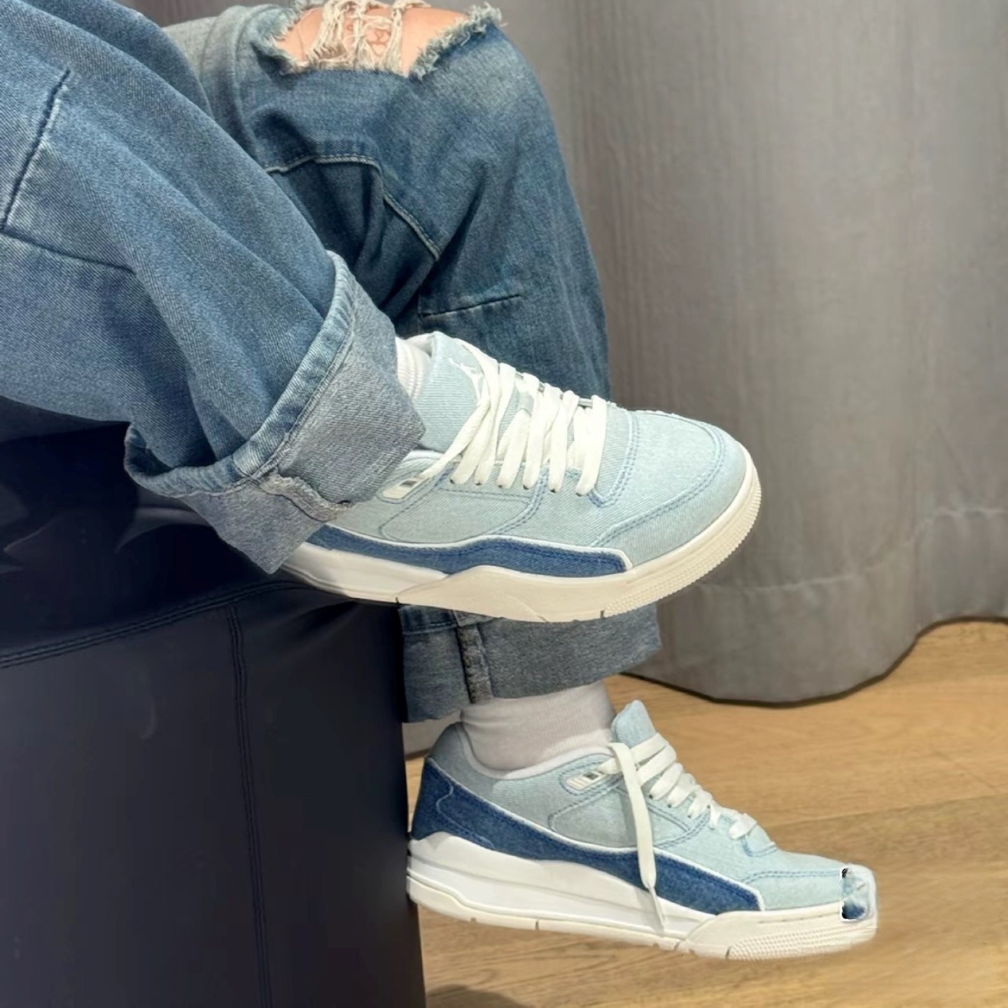 NIKE耐克女鞋JORDAN FLIGHT COURT AJ复古休闲篮球鞋 IB4414-100