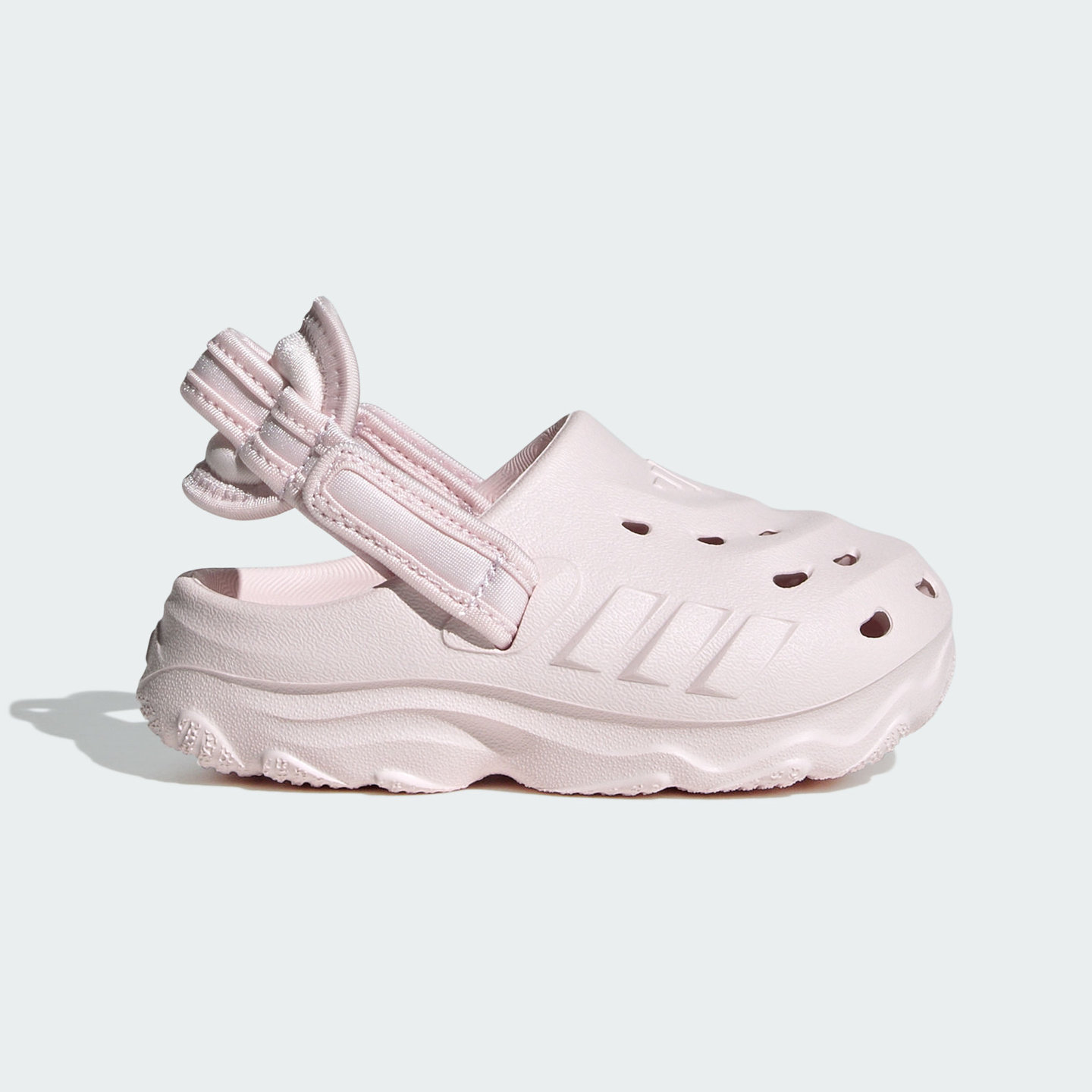 Adidas童鞋洞洞鞋可调节后跟带休闲凉鞋 JS1307