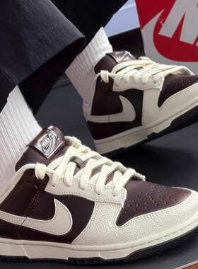 Nike Dunk Low 耐克棕白色男款低帮休闲耐磨运动板鞋 IH7333-200