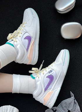 JORDAN STADIUM 90 耐克AJ白紫色复古低帮运动休闲鞋 FV3624-151