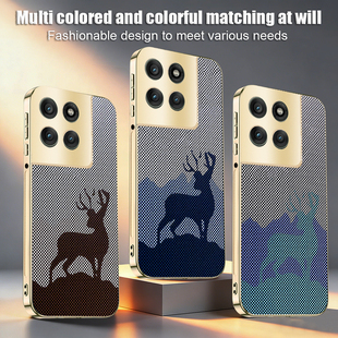 新款适用于二合一幸运鹿MotoEdge50Fusion手机壳摩托罗拉G96/G86全包防摔Edge60pro/保护套