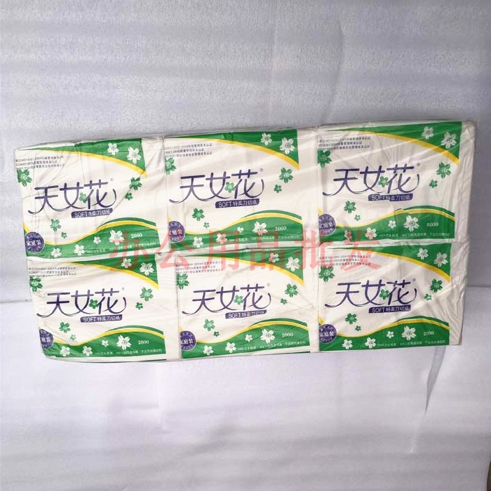 6包天女花2000刀切卫生纸平板张
