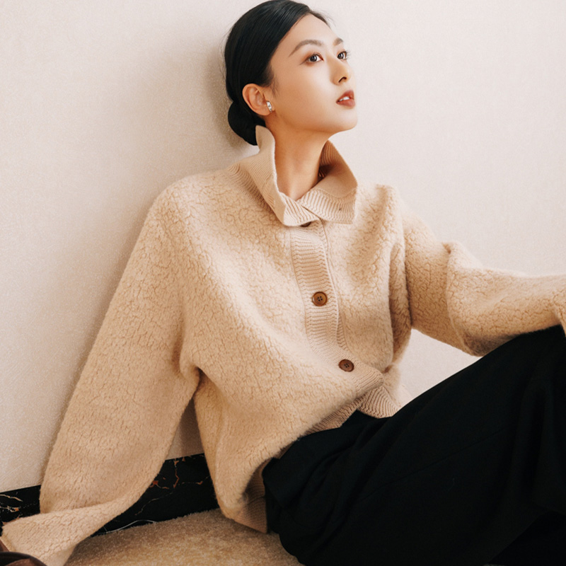 chris小倩重磅复古毛衣外套