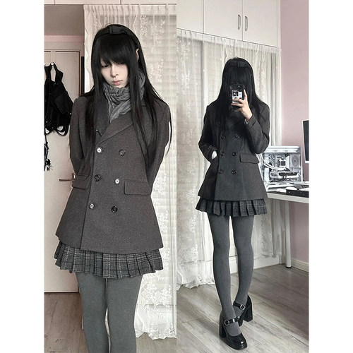 日系学院风JK制服套装女秋冬季