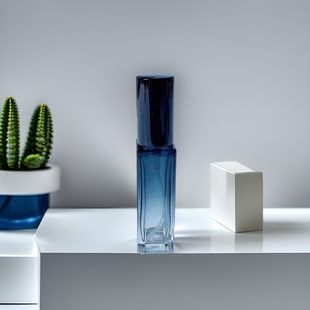 便携式按压纳米香水分装瓶方形玻璃香水瓶10ml渐变喷雾瓶小样瓶