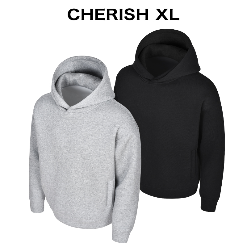 【挺阔之王】CRXL「2.0抗起球太空棉」重磅900G/短款连帽卫衣男款