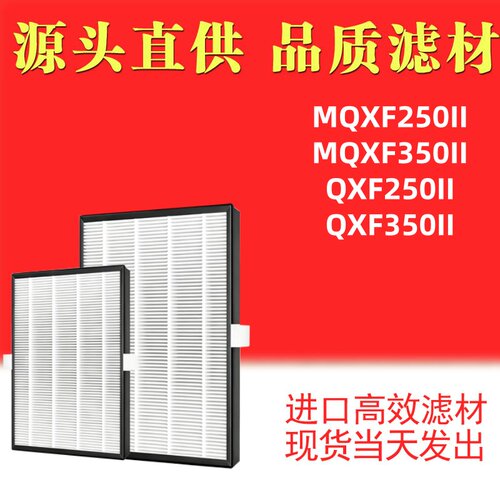 适配美的酷风全热交换机滤网MQXF250II/350II滤芯QXF250II/350II