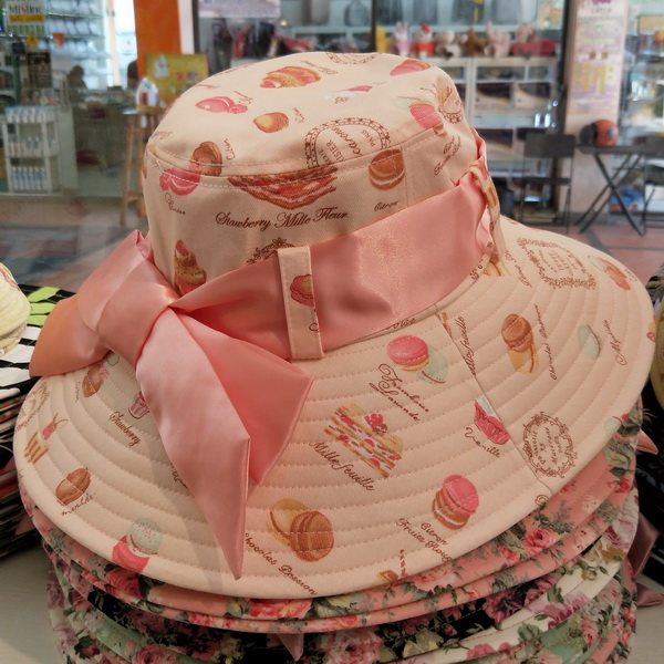 现货泰国曼谷包ferera正品沙滩帽夏季大帽檐蝴蝶结遮阳帽女帽