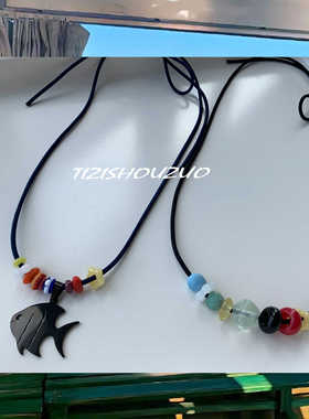 提子手作原创混色串珠女项链