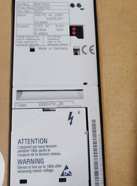 伦茨E82EV751_2B变频器E82EV751K2B 议价 维修！！！