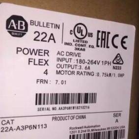 22A-A3P6N113 PowerFlex 4 交流变频议价 维修！！！