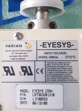 Varian EYESYS CONVECTORR L9736议价 维修！！！