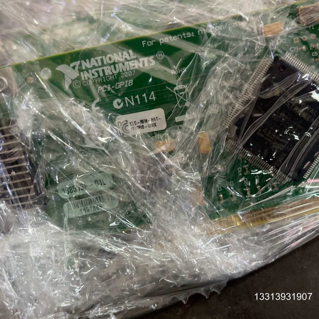 NI PCI-GPIB通讯采集卡,型号CN114,2007年议价也可维修