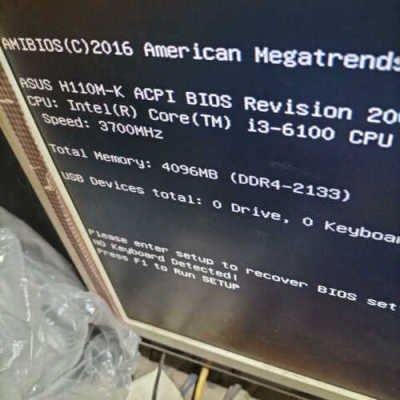 华硕H110主板，CPU是i3   6100    带CPU议价也可维修