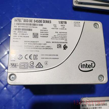 Intel 企业级固态硬盘SSD  S4500 议价 维修！！！