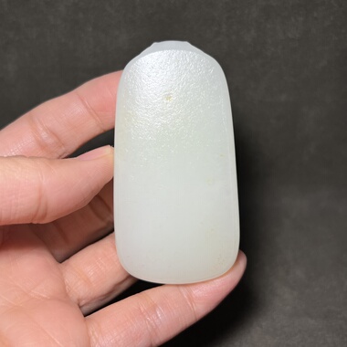 新疆和田玉白玉籽料平安无事牌苏工精品男女款玉器挂件玉佩牌子