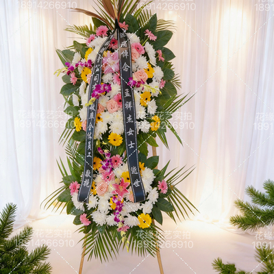 花圈丧事祭祀殡葬用品百合无锡