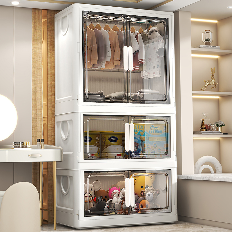 福强客厅可折叠收纳柜子