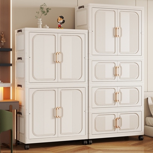免安装 简易衣柜宝宝衣柜儿童衣物零食玩具收纳柜大容量柜子 折叠式
