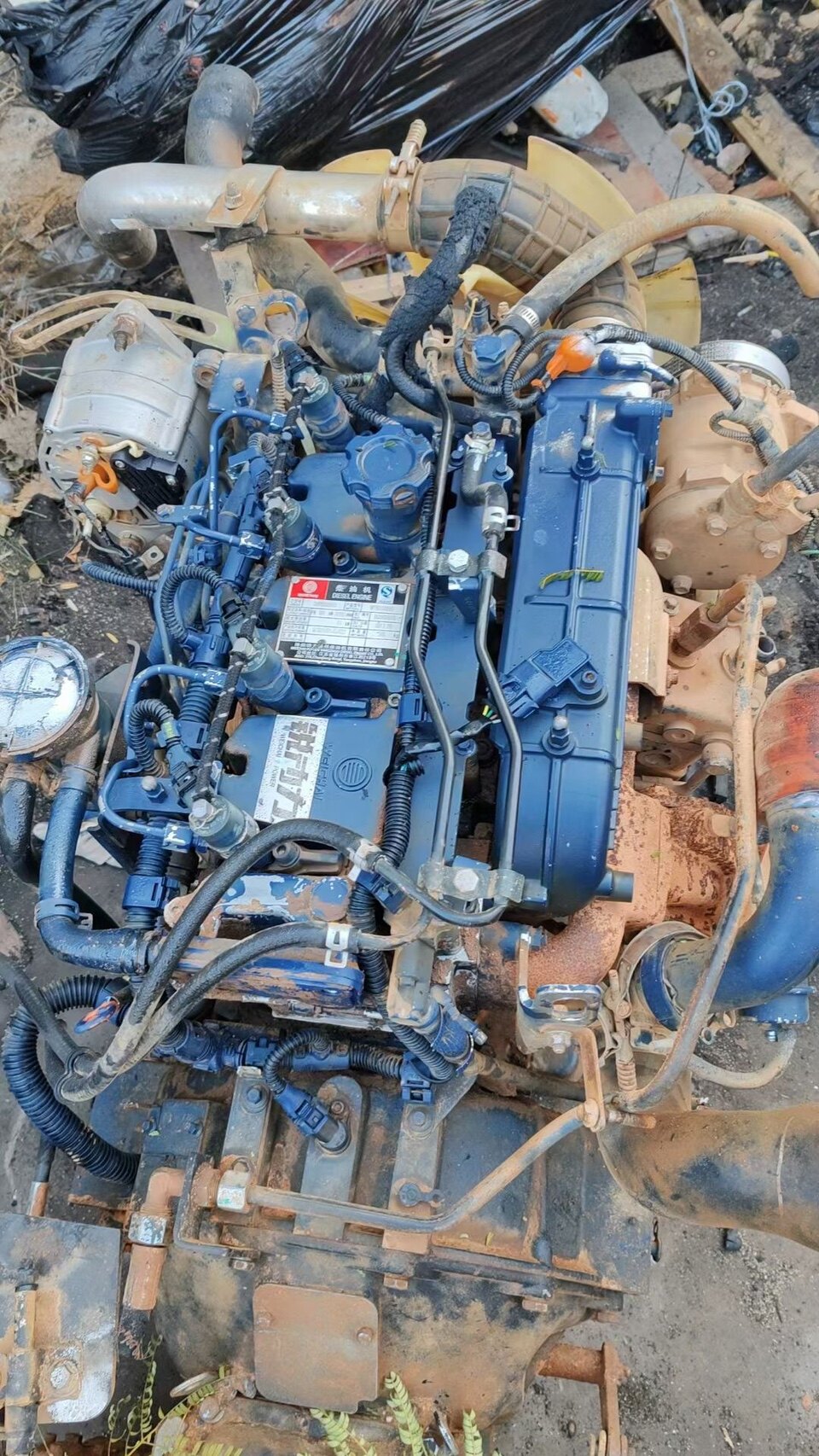 国五潍柴wp3发动机 130马力 wp3q130e50缸盖缸体裸机配件喷油嘴