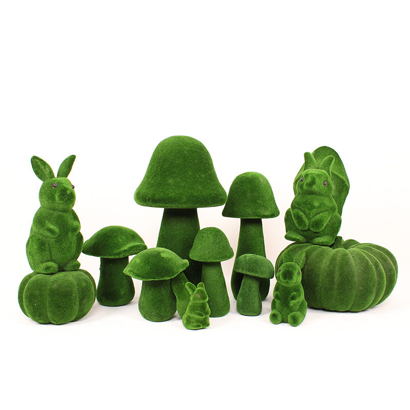 森系婚庆道具仿真小动物植绒南瓜摆件迎宾区摆件舞台背景创意装饰