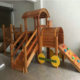新款 木制儿童室内外玩具组合秋千进口木质大型小博士火车头滑梯