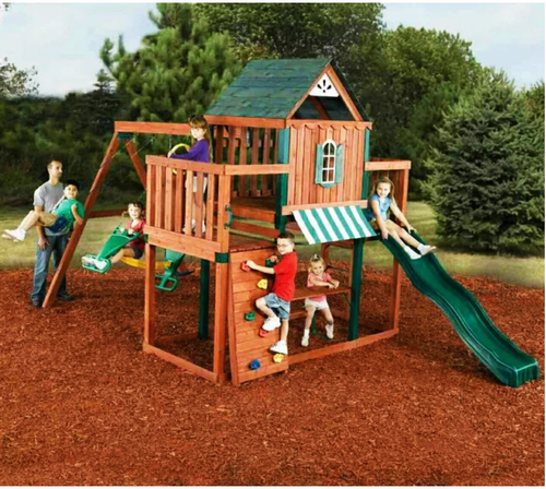 木质户外幼儿园小博士游乐设施