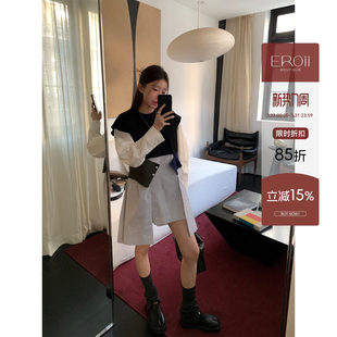 邹雪糕EROii 洋气感松弛针织马甲 衬衫 连衣裙 GET穿搭模范生