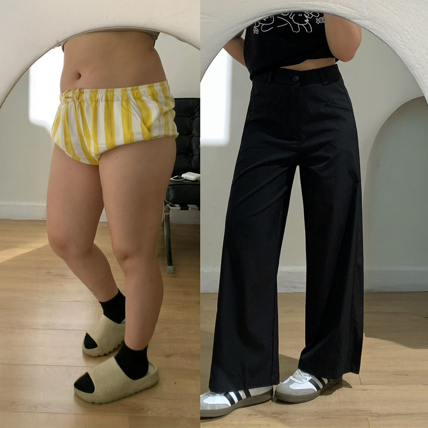 黑色直筒西装裤女夏季薄款胖妹妹mm梨型身材高腰显瘦宽松阔腿长裤