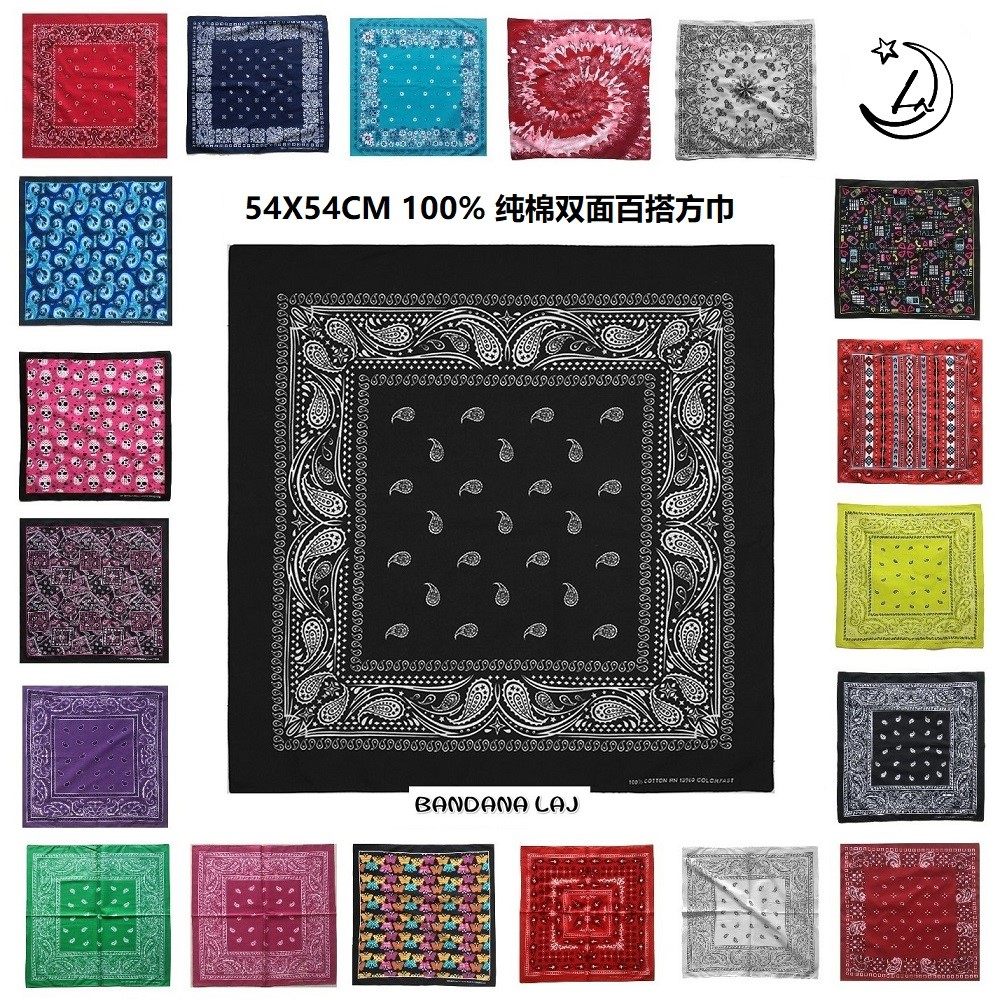 通用百搭复古纯棉小方巾