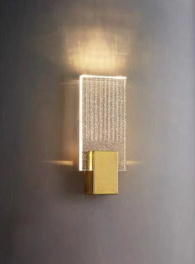 2025新款全铜水晶壁灯装饰现代简约客厅卧室书房过道灯卫生间时尚