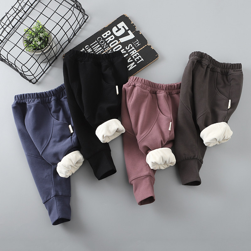 冬新款儿童休闲保暖长裤男童纯棉加厚大裆哈伦裤女童宝宝加绒pp裤,童装/婴儿装/亲子装,裤子,淘宝优惠券,粉丝福利购,淘宝优惠卷