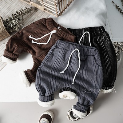 福利款~婴幼童无骨加绒大裆pp裤