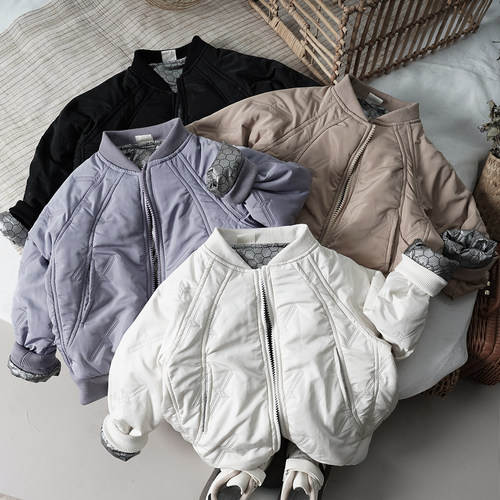 森系小童宝宝夹棉保暖棉服外套