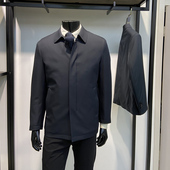 翻领棉服商务休闲保暖纯色棉袄LENZON领佐品牌 男士 2024年冬季 新品