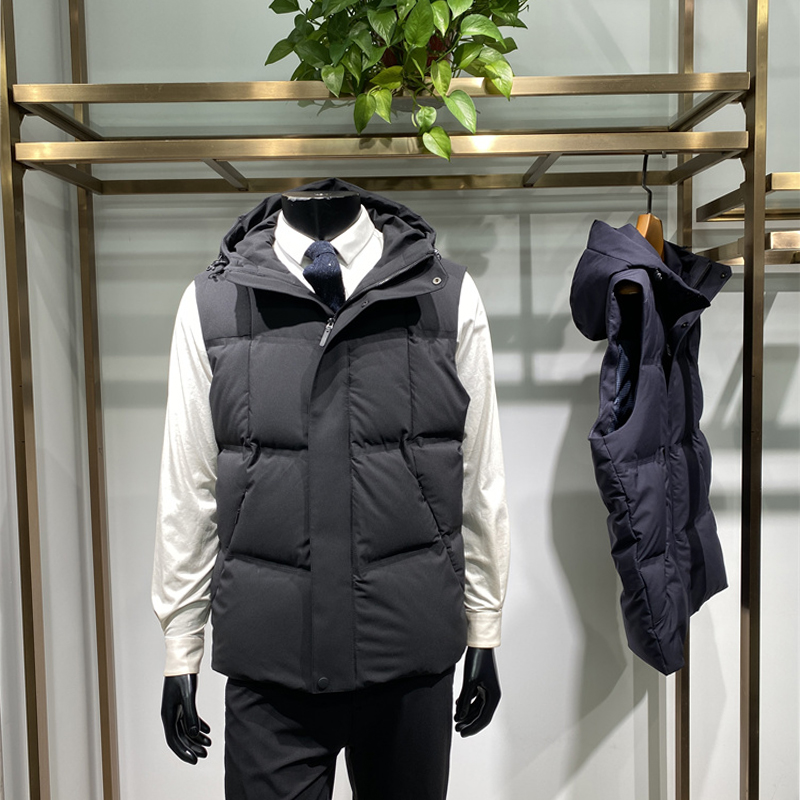 领佐诺依五防面料男士羽绒马甲