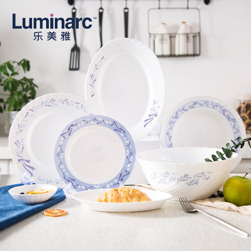 乐美雅餐具家用碗碟耐热玻璃碗