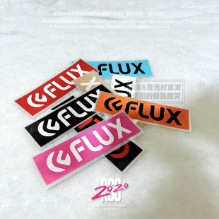 滑雪爱好者汽车贴纸FLUX固定器八色贴纸滑雪板DIY装 饰贴纸防水