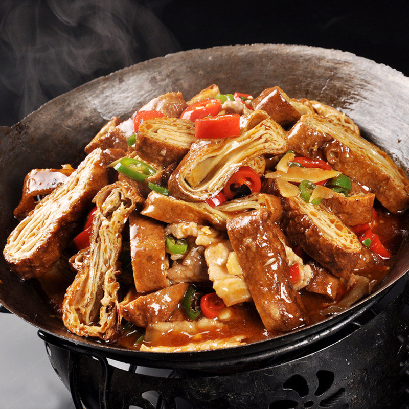 虎皮豆腐豹纹卤豆腐半成品湘菜酒店饭店用豆制半成品菜品特色食材