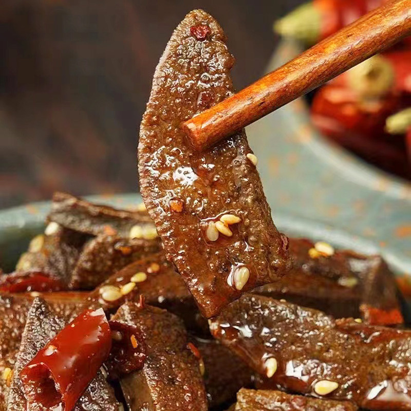 麻辣猪肝150g酒店成品凉菜特色冷菜即食风味休闲零食ktv酒吧小吃