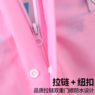 新款 防暴雨加大雨披 儿童雨衣中大童长款 初高中小学生带书包位大码