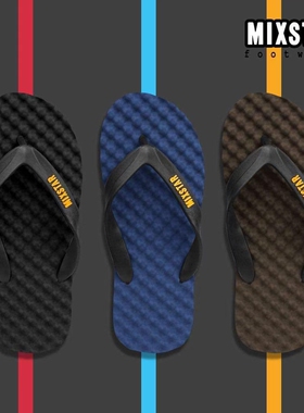 泰国Mixstar大按摩人字拖休闲外出方便携带