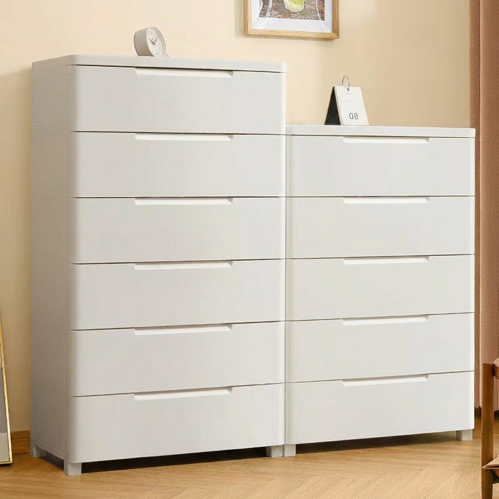 收纳柜免安装置物架多层婴儿宝宝衣柜家用储物柜子塑料五斗柜