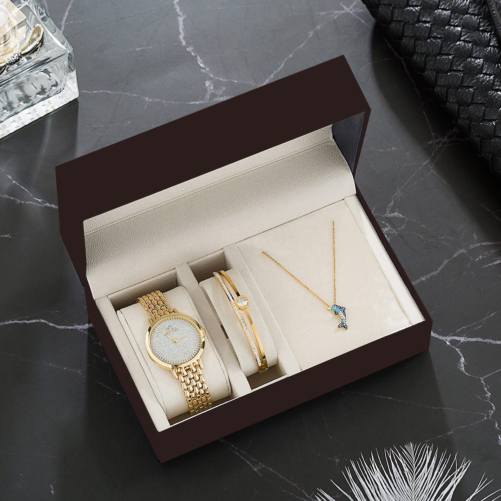 watch set women luxury bracelet necklace gift for girlfriend