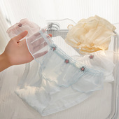 pants 4条网纱蕾丝少女内裤 underwear sexy triangle 三角裤 Lace