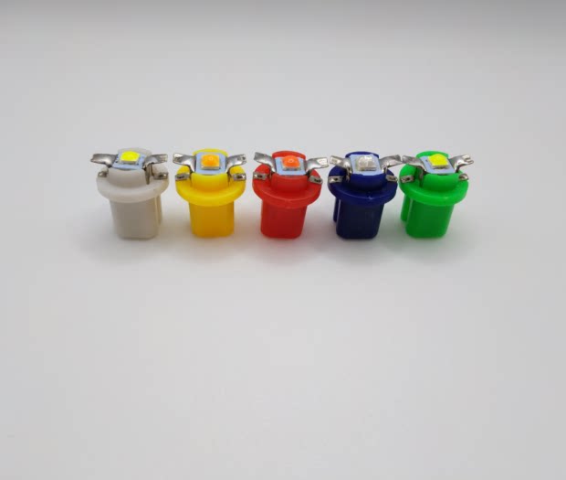 新款B8.5 1SMD3030球头高亮汽车LED仪表灯指示灯控台灯改装摩托车
