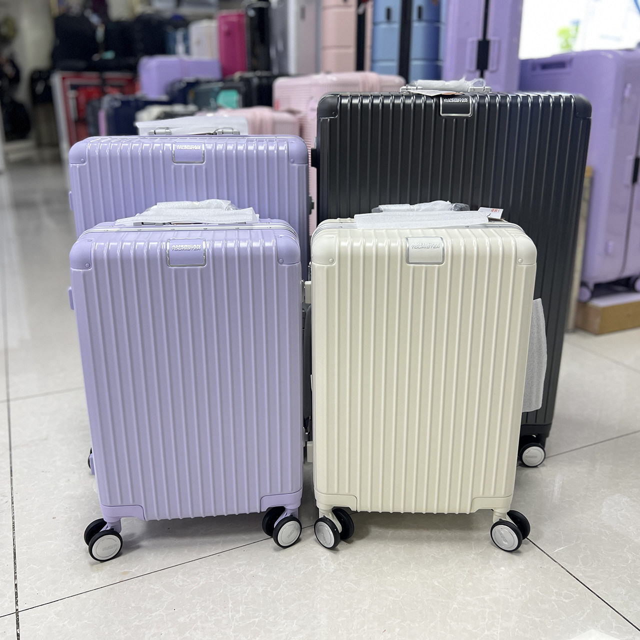 正品新秀丽旗下美旅拉杆箱铝框行李箱飞机轮时尚学生密码箱NJ6