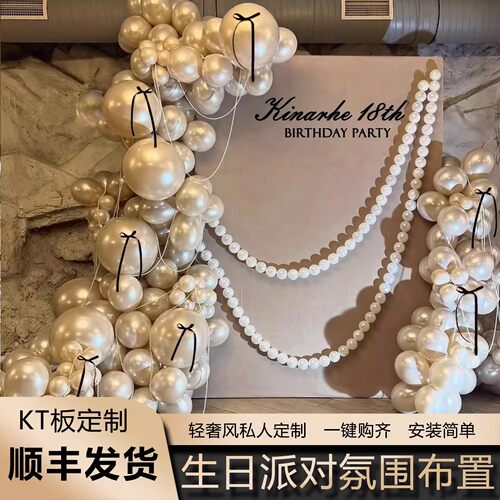 18岁成人礼生日布置套装KT板